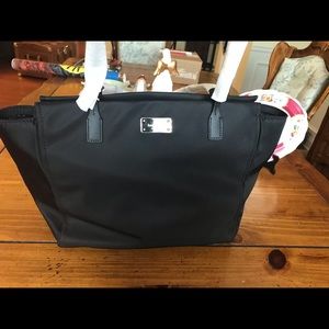 Kate spade vinyl black hand bag